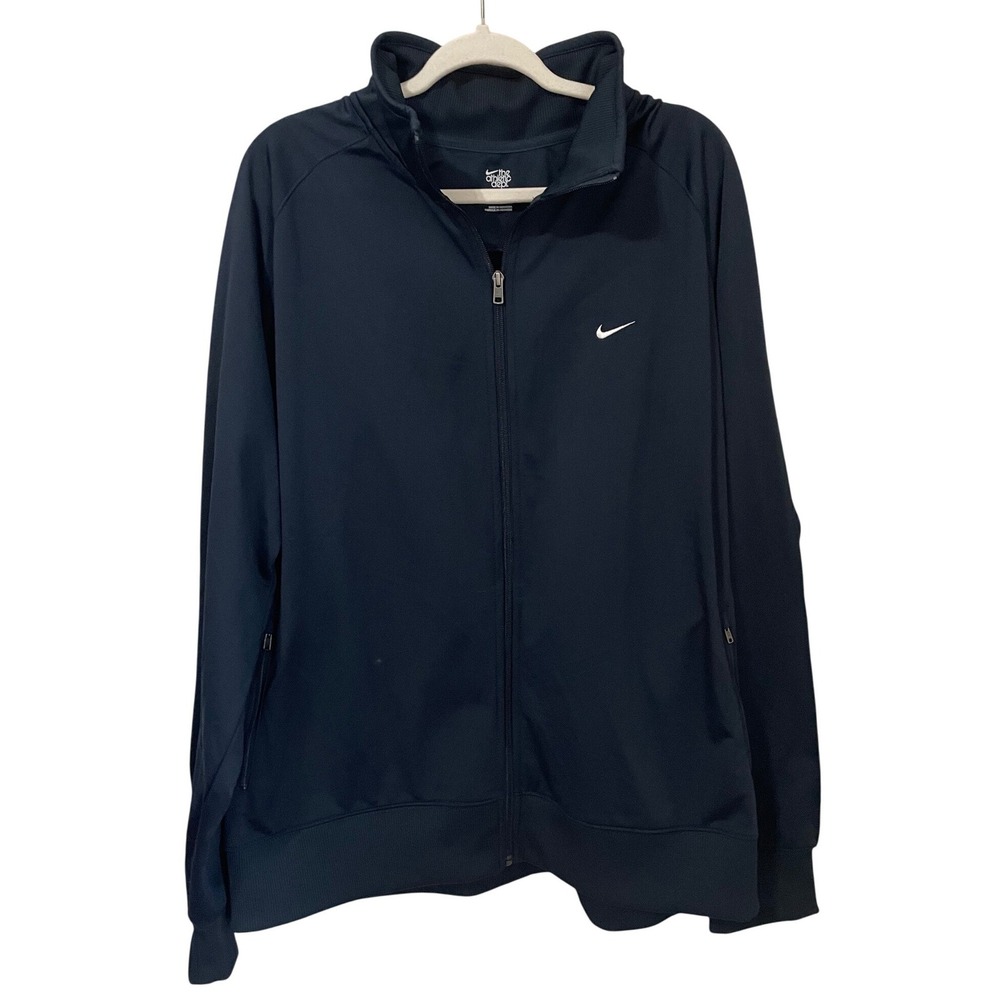 Nike The Athletic Dept Mens 3XL Navy Blue Full Zip Track Jacket 340830-473